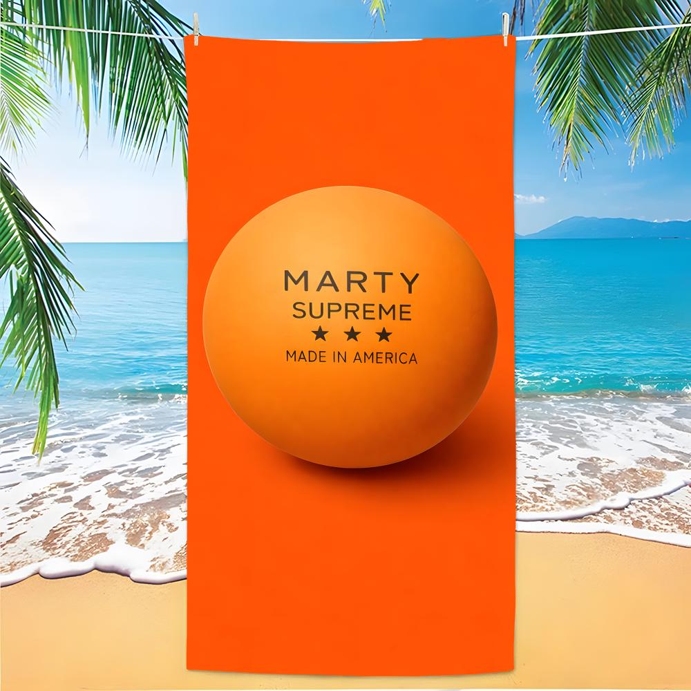 Rapper Marty Supreme Handtuch Polyester Strandtuch Schnelltrocknend Sandfrei Badetuch für Sommer Pool Reisen Urlaub