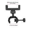 Multifunktionale Selfie-Stick-Halterungsklammer für Smartphones Tablets Einstellbare Länge 360 Grad drehbarer Kopf Tragbar