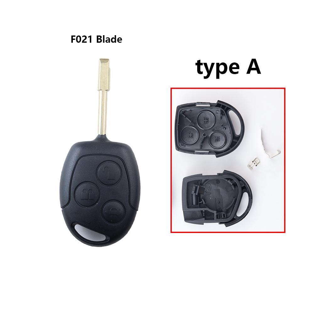 3 Bottons Metal Car Key Cover Fob Case Shell For Ford Focus Mk2 Mk7 Mk5 Mk6 Fiesta Fusion Mondeo Mk3 Transit Street Ka