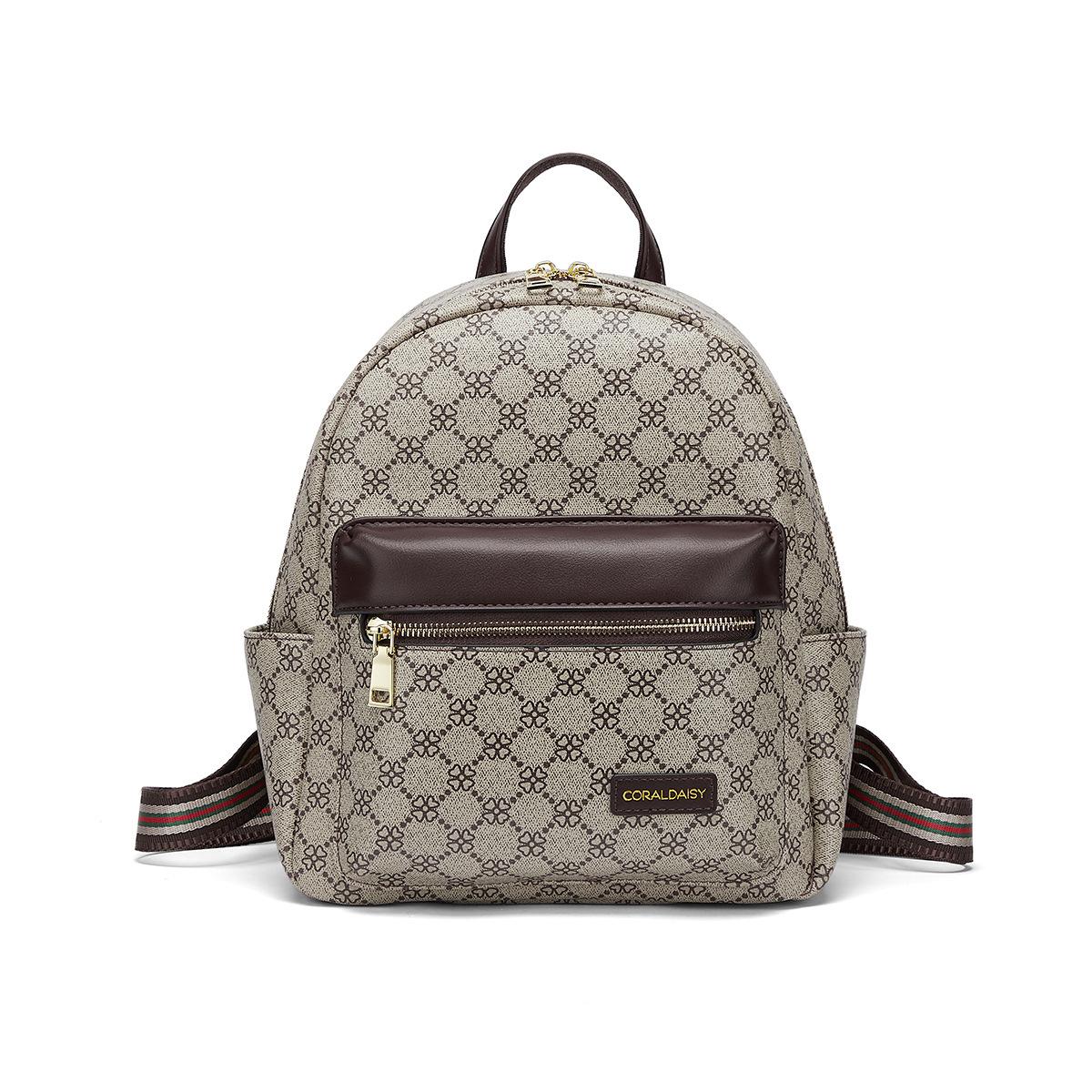 

Роскошный женский рюкзак винтажный PU кожаный принт дорожные сумки через плечо высокого качества большой емкости рюкзак для школы