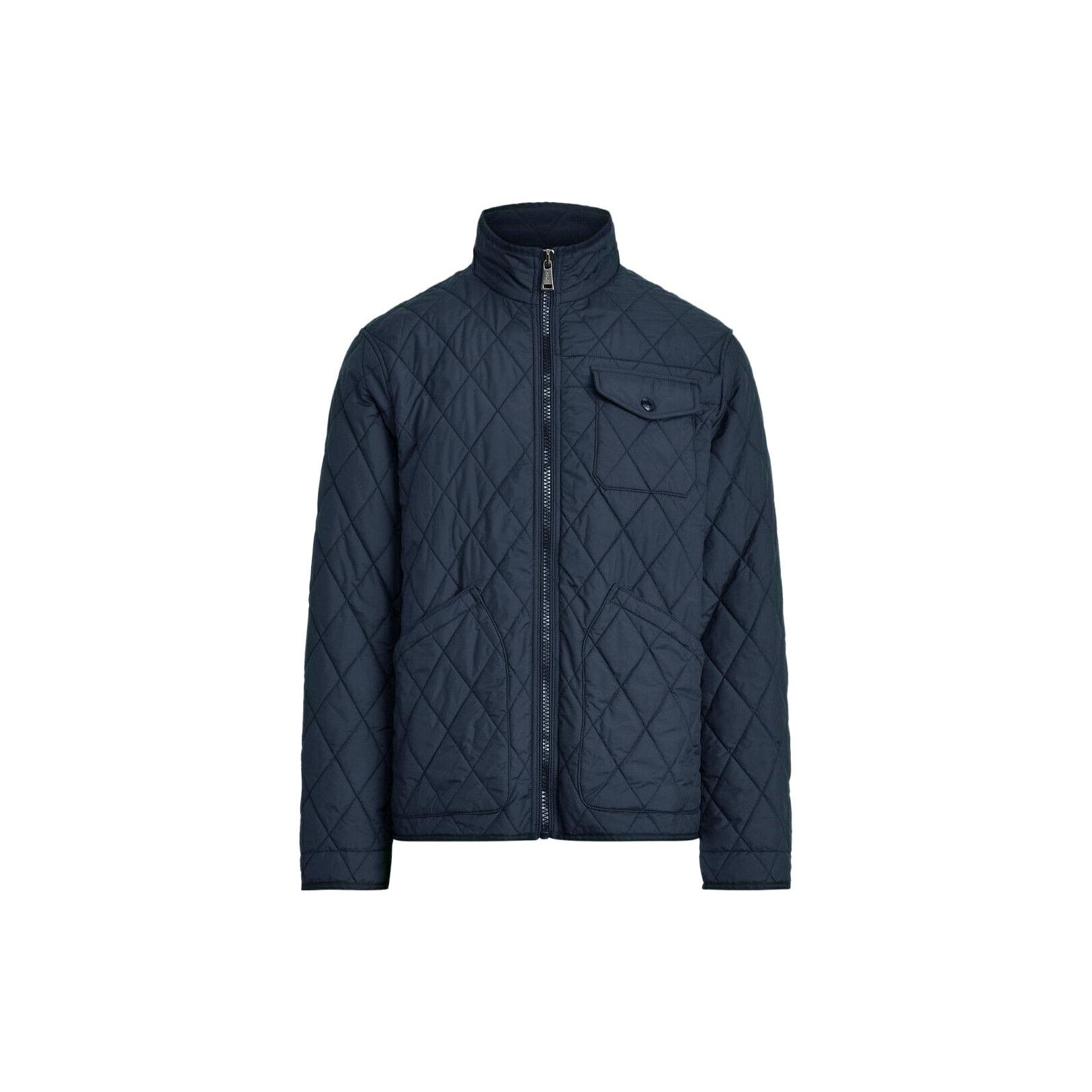 

Polo Ralph Lauren Solid Color Quilted Zip Jacket Men jackets Navy 710852760-002 M
