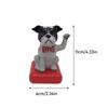 Solar Power Solar-powered Dog Car Ornament Cartoon Dog Car Dashboard Decoration  For Automotive