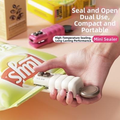 Magnetic Suction Mini Sealing Machine Hand Pressed Handheld Design Food Sealer USB Rechargeable Moisture Protection