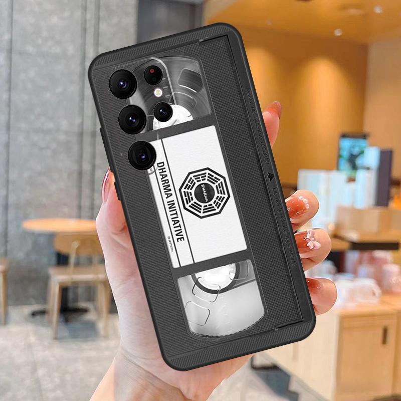 

Ретро чехол для телефона в виде VHS-кассеты для Samsung Galaxy S25 S24 S23 S22 S21 S20 Ultra S9 S10 Plus S25 FE Задняя крышка Galaxy S21Ultra