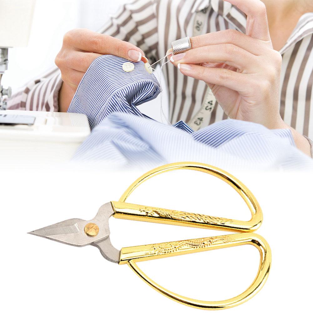 Household Stainless Steel Scissors with Beautiful Chinese Dragon Phoenix Pattern Handle (3.5 )