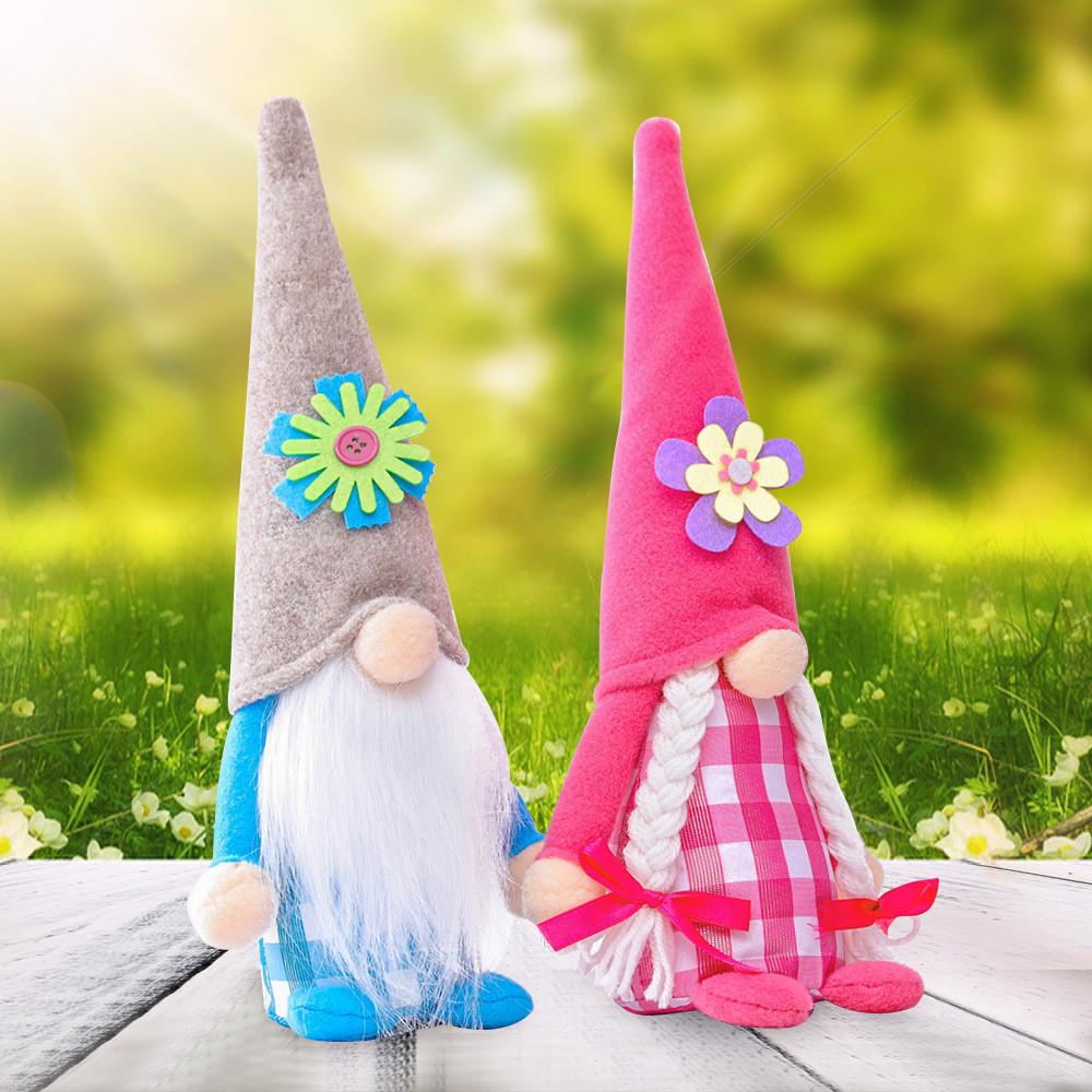 Adorable Easter Flower Faceless Gnome Doll For Creative Mother's Day Home Dcor