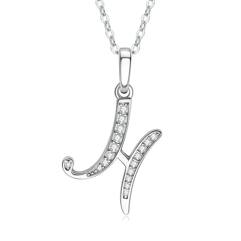 2025 New 26 Letter Zircon Necklace Design, Trendy English Pendant, Fashionable Temperament, High-end Personality, New Necklace