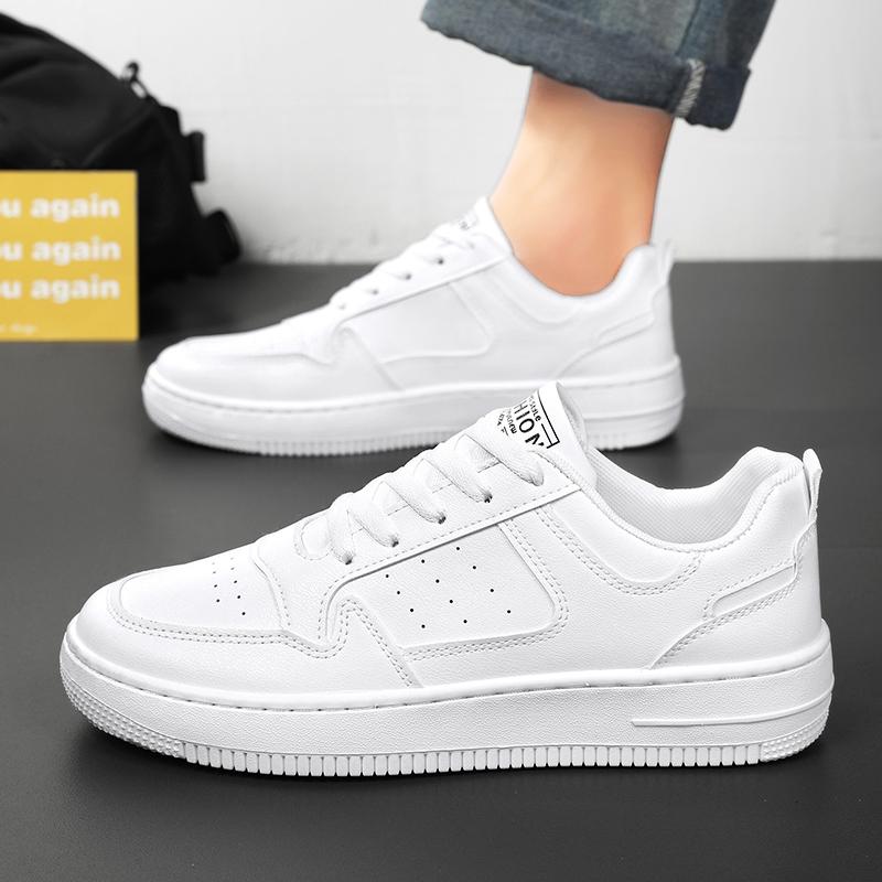 Casual sports shoes, men's flat shoes, spring and autumn breathable and fashionable vulcanized shoes, men's running shoes