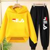 Children's Pullover Pink Coat Hoodie Sweatshirt Top + Pants Boys Girls Toddler 3-12Yrs Clothes Casual Sports Jogging Fashion Set