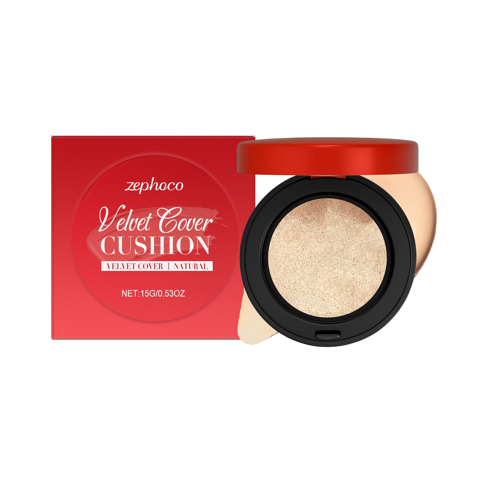 zephoco Moisturizing Concealer Cushion - Natural color concealer cushion with a delicate texture for a moist and light makeup finish