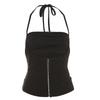 European and American style summer new models neck wrap chest thin Spice girl slim sleeveless versatile solid color suspender woman