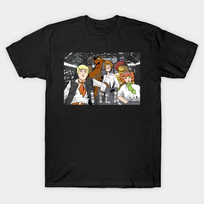 Asiatische Größe Herren T-Shirt mit Aufdruck "Das ist kein Mond, Scoob!""""No-Cut Thermotransferdruck Baumwoll-T-Shirt"""