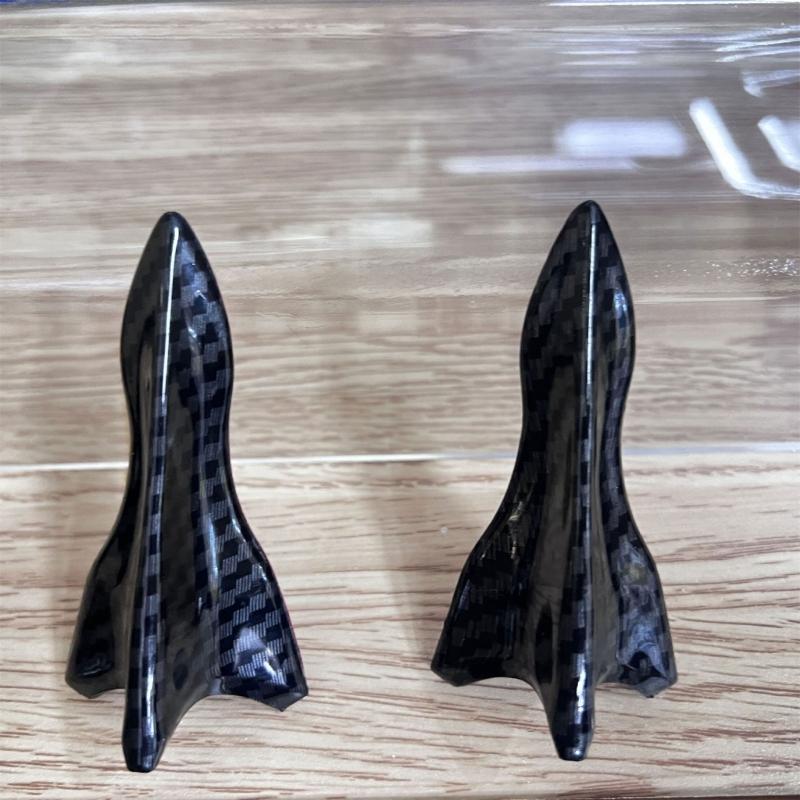 10pcs Universal Shark Fin Vortexs Generator Car Roof Spoiler Bumper Accessories ABS Shark Fin Diffuser Vortexs Generators