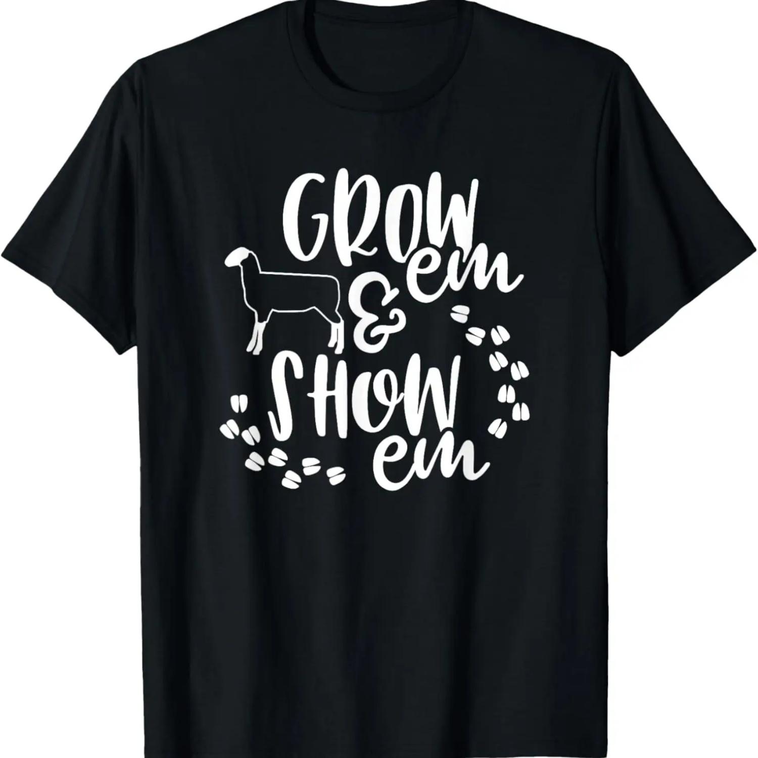 Sheep Showing Shirt - Livestock Show T-Shirt S чёрный