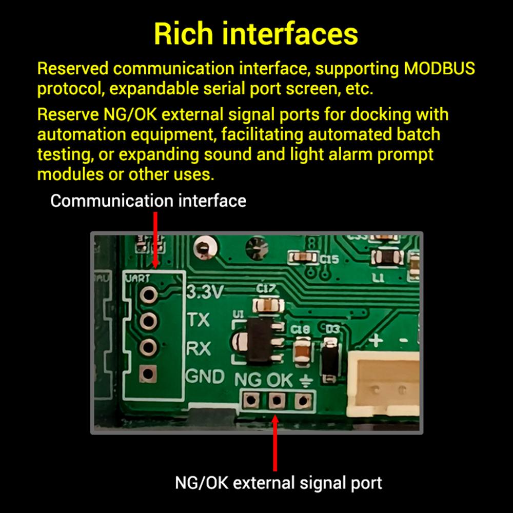 4-Zeilen T459 DC5V Hochpräziser Lithium-Batterie-Innenwiderstandsmesser Tester 18650 Trockenbatterie Innenwiderstandsdetektor