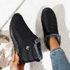 Low-top snow boots waterproof and non-slip thickened warm BJ cotton shoes women's outdoor sports snow boots