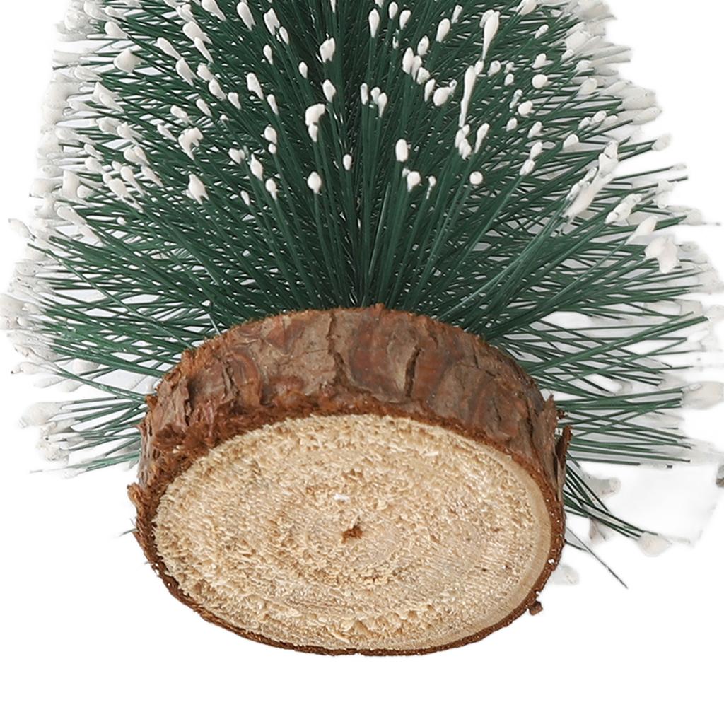 10Pcs Christmas Pine Tree Decor Set Xmas Small Ornament Tabletop Artificial Tree