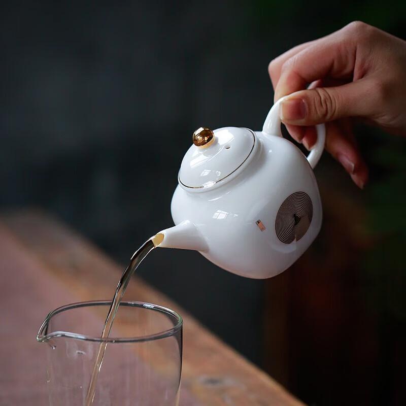 Dehua China White Portable Kung Fu Tea Set