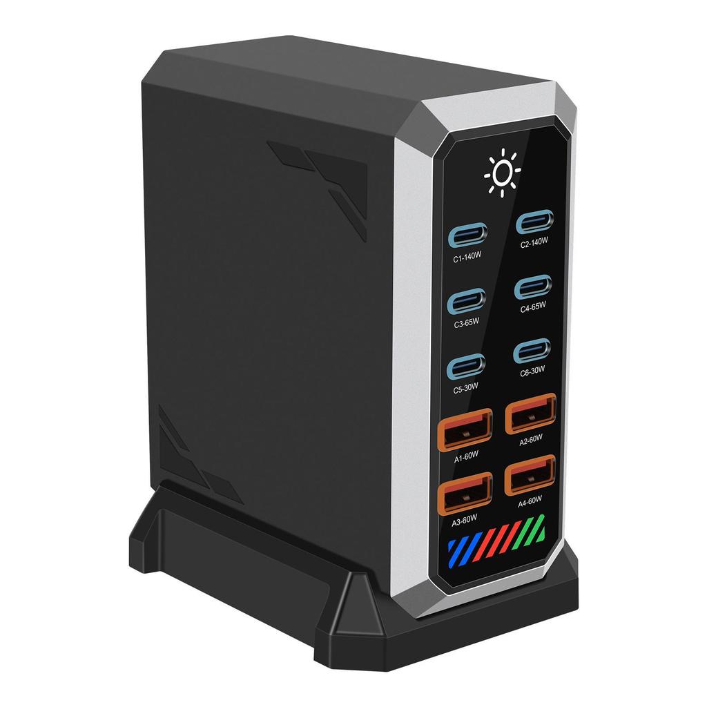 660W High-Power Multi-Port GaN Fast Charger for Phones & Tablets - Universal Desktop Charging Station