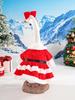 Christmas Goose Outfit Porch Goose Outfits Cute Goose Costume Lawn Goose Clothing for Indoor Outdoor Patio Yard Lawn Art Decor