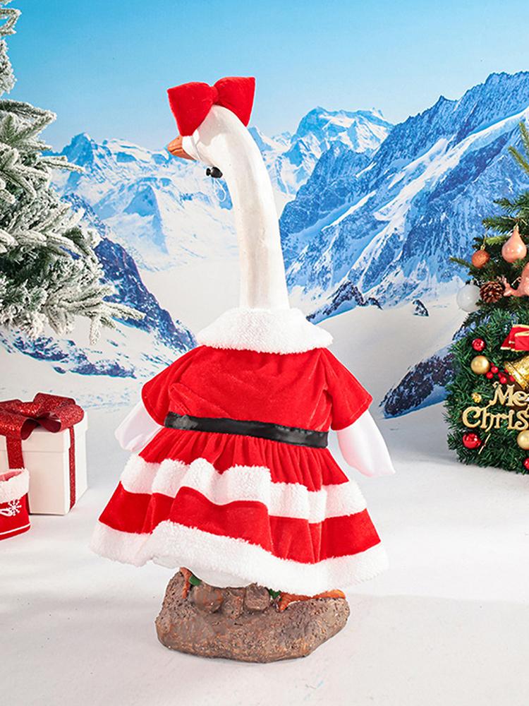 Christmas Goose Outfit Porch Goose Outfits Cute Goose Costume Lawn Goose Clothing for Indoor Outdoor Patio Yard Lawn Art Decor