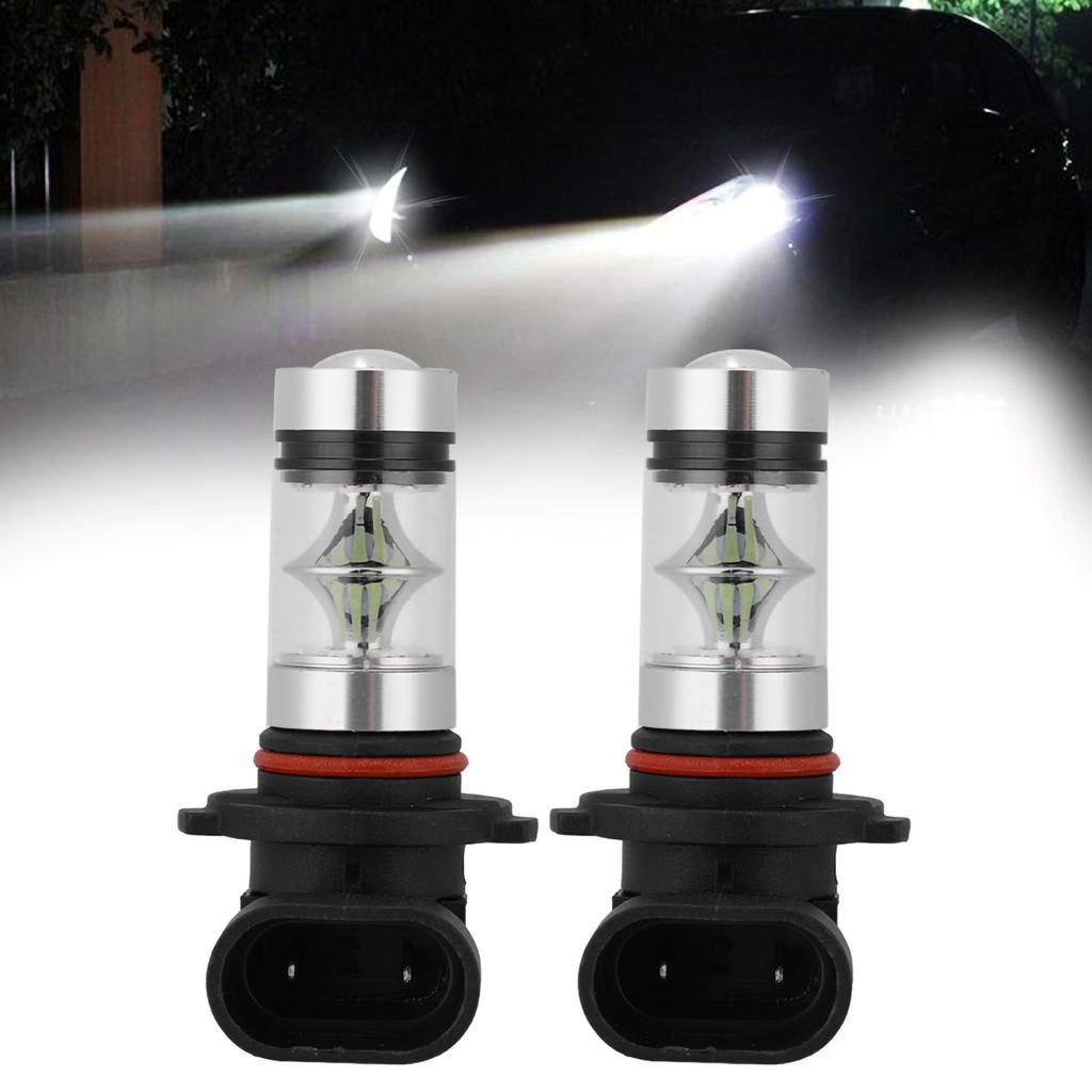 2pcs 9005 H10 9145 8000K Ice Blue 100W LED 8000K Ice Blue LED Fog Bulbs Bulbs Fog Light Lamp