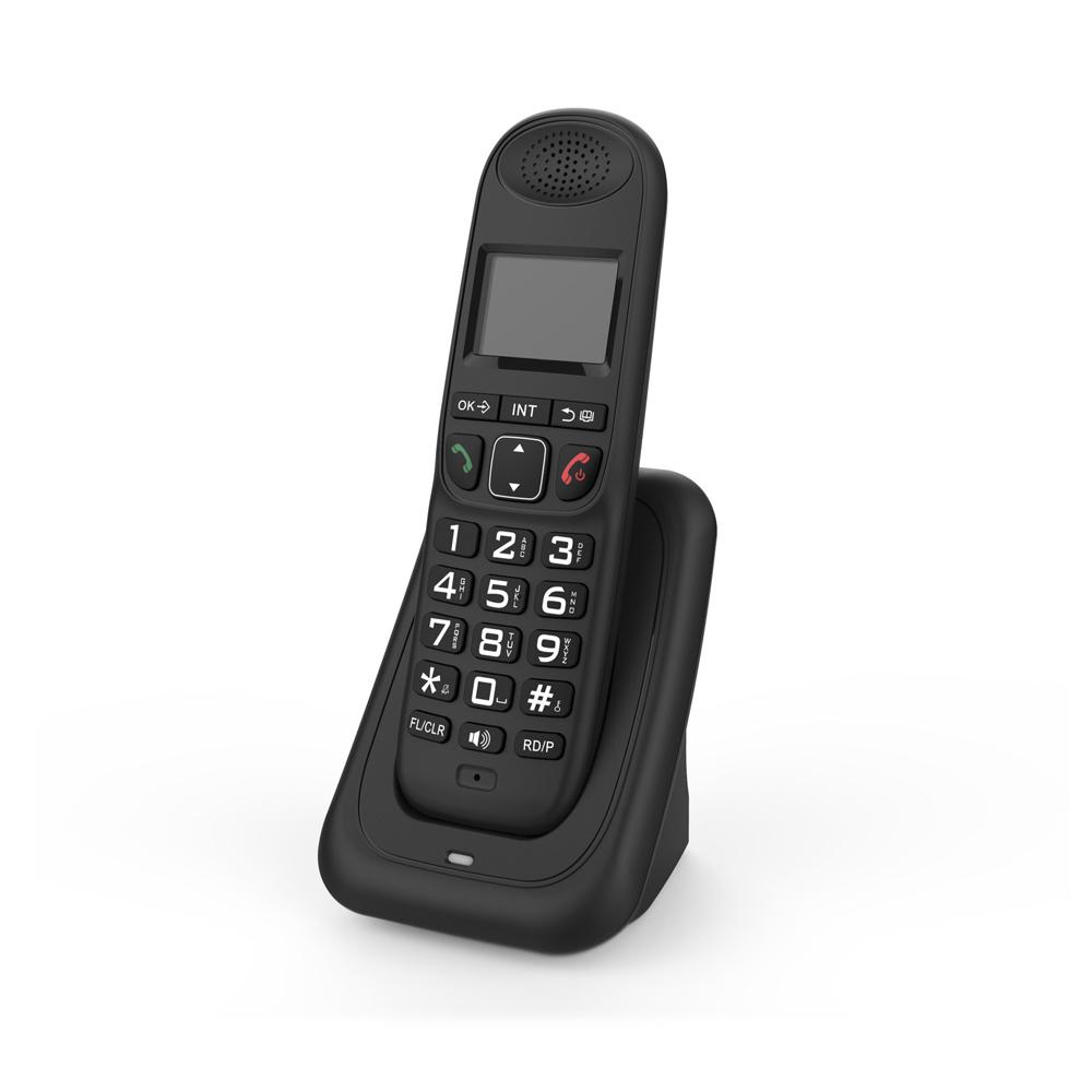 Cordless Phone with Caller Number Caller Waiting Backlight LCD 3 Line Screen Display, Support 16 Languages for Office