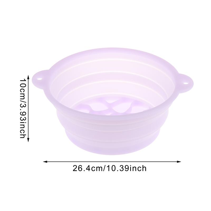 Foldable Face Ice Bath Bowl Facials Plunge Wash Basin Silicone Portable Travel Home Skincare Ice Facials Bath