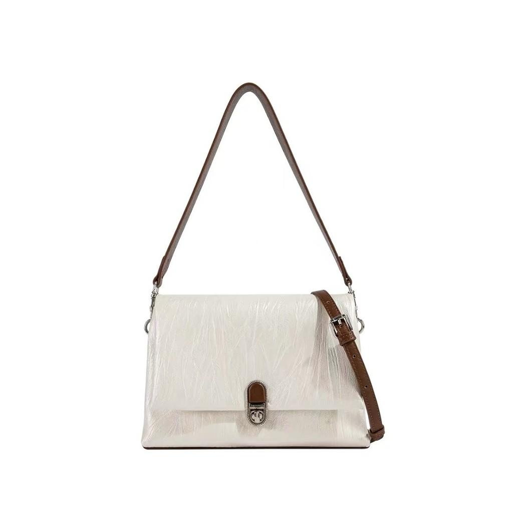 IELGY Ladies Large Capacity Underarm Bag Fashion Soft Leather Tote Bag