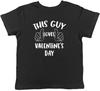 This Guy Loves Valentine's Day Childrens Kids T-Shirt Boys Girls