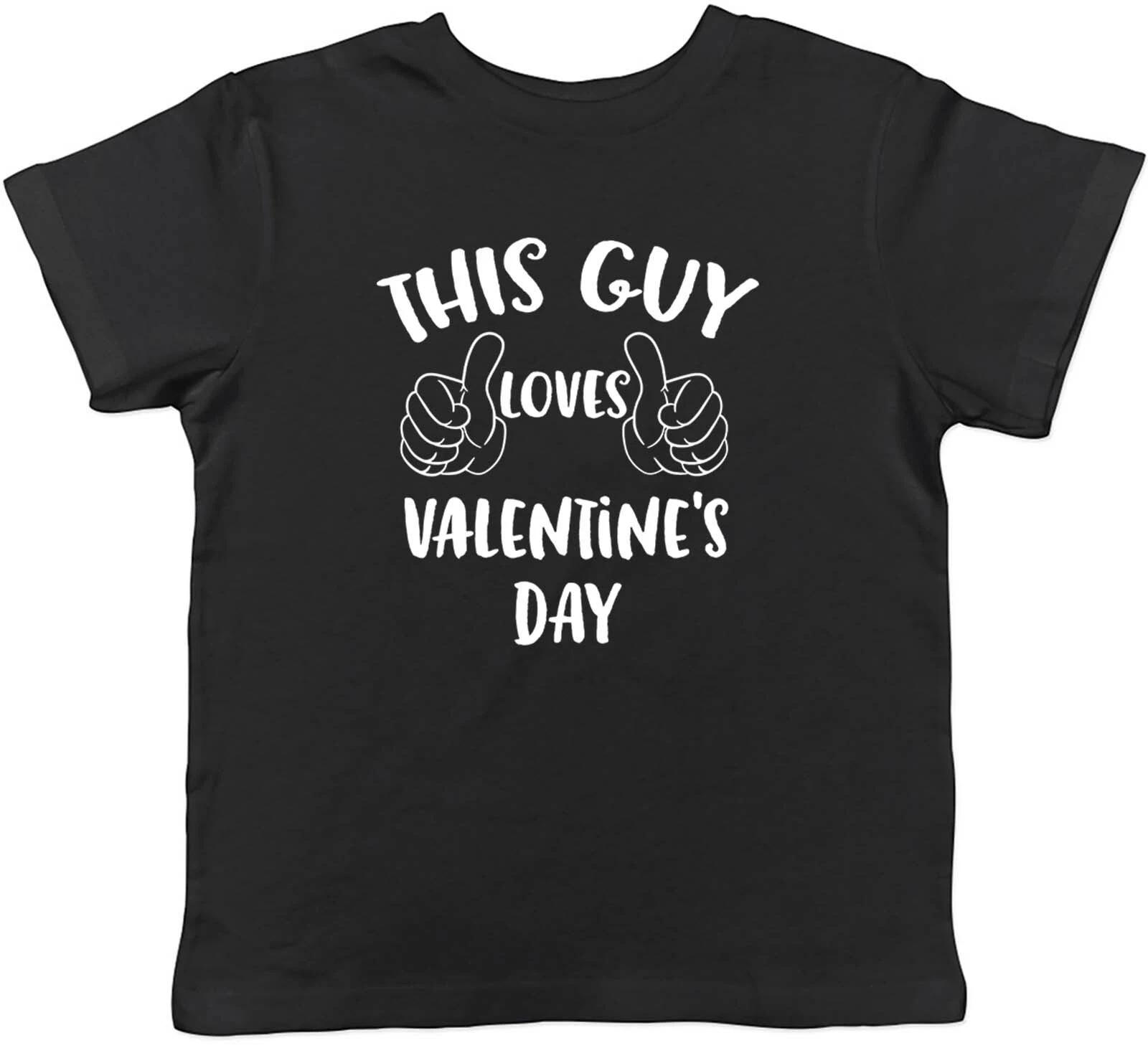 This Guy Loves Valentine s Day Childrens Kids T-Shirt Boys Girls 100