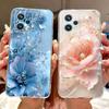 For Oppo Realme 9 Pro+ RMX3392 Case Fashion Painting Soft Silicone Cover For Realme 9Pro Plus RMX3393 6.43" Flower Phone Shell