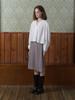 Boleusa Rune Check Skirt_Beige