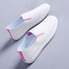 Hollow white shoes women's 2024 casual women's shoes casual versatile flat heel one pedal comfortable breathable lazy shoes single shoes
