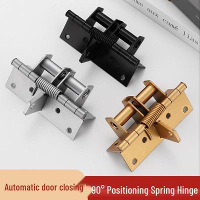4-Inch Concealed Multi-Functional Door Closer with Automatic Hinge Buffer, 90° Right Angle Positioner
