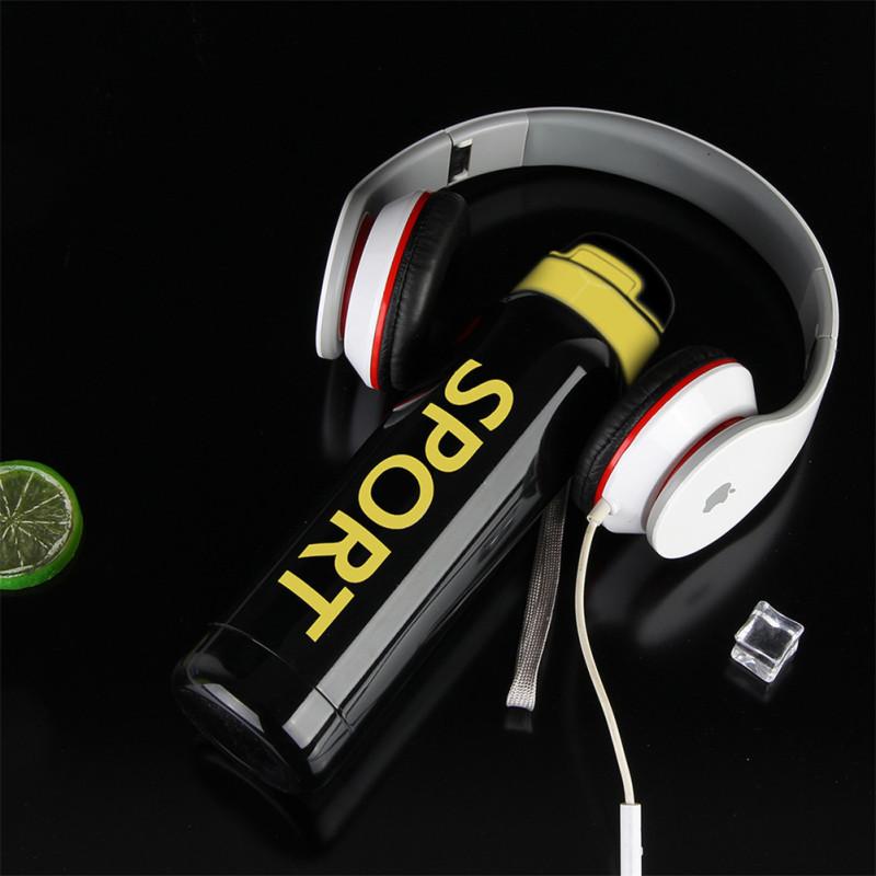 500ml Buitensport Waterbeker 304 Roestvrij Staal Draagbare Rietje Thermosbeker Fiets Waterfles