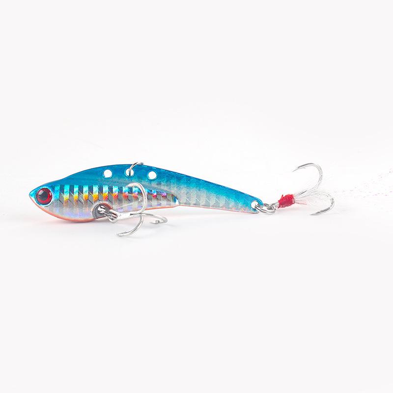 Bighead Fish VIB Metal Lure with Blood Groove Hook for Freshwater and Sea Fishing - Ideal for Asp and Bass.