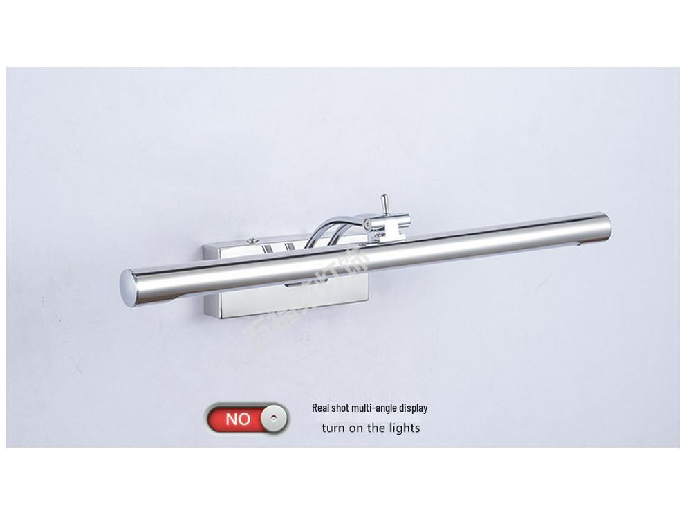 Modern Minimalist LED Vanity Mirror Light, Stainless Steel, Anti-Fog, Bathroom Makeup Wall Light