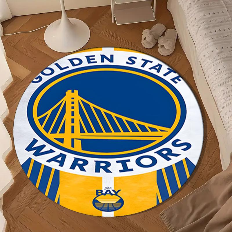 Golden State Warriors Poster Round Mat, Anti-slip Circle Carpet Chair Rug For livingroom,Bedroom, Doormat Home Decor Gift Christmas Gifts