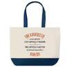 Tote Bag - PLANETEE - Mauricette "Also Brilliant" - Cotton - Printed In France - Blue