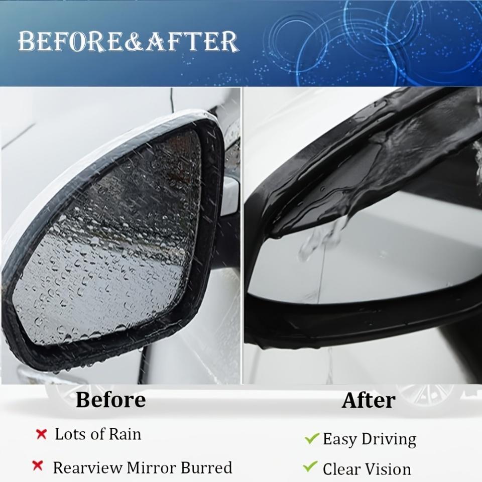 Universal Car Rearview Mirror Rain Eyebrow Auto Car Rear View Side Rain Shield Snow Guard Sun Visor Shade Protector PVC