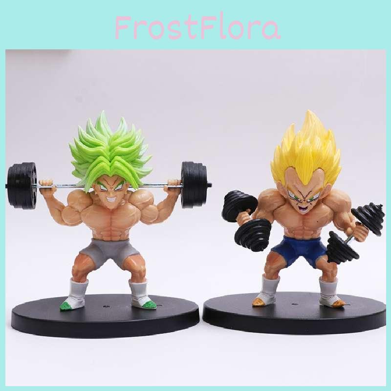Dragon Ball Fitness Goku Muscle Strengthening Master Roshi Vegeta Model Resin Figurine Decor