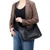 New first-layer cowhide hobo bag, genuine leather underarm tote bag, women's large-capacity messenger dumpling bag, single shoulder messenger bag.