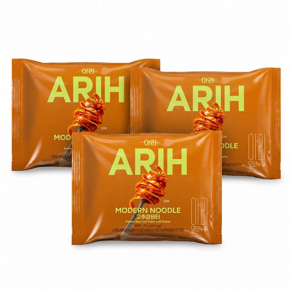 Edição Colaboração BTS ARIH Macarrão Sabor Moderno, Macarrão Misto Frito 130g 1pacote