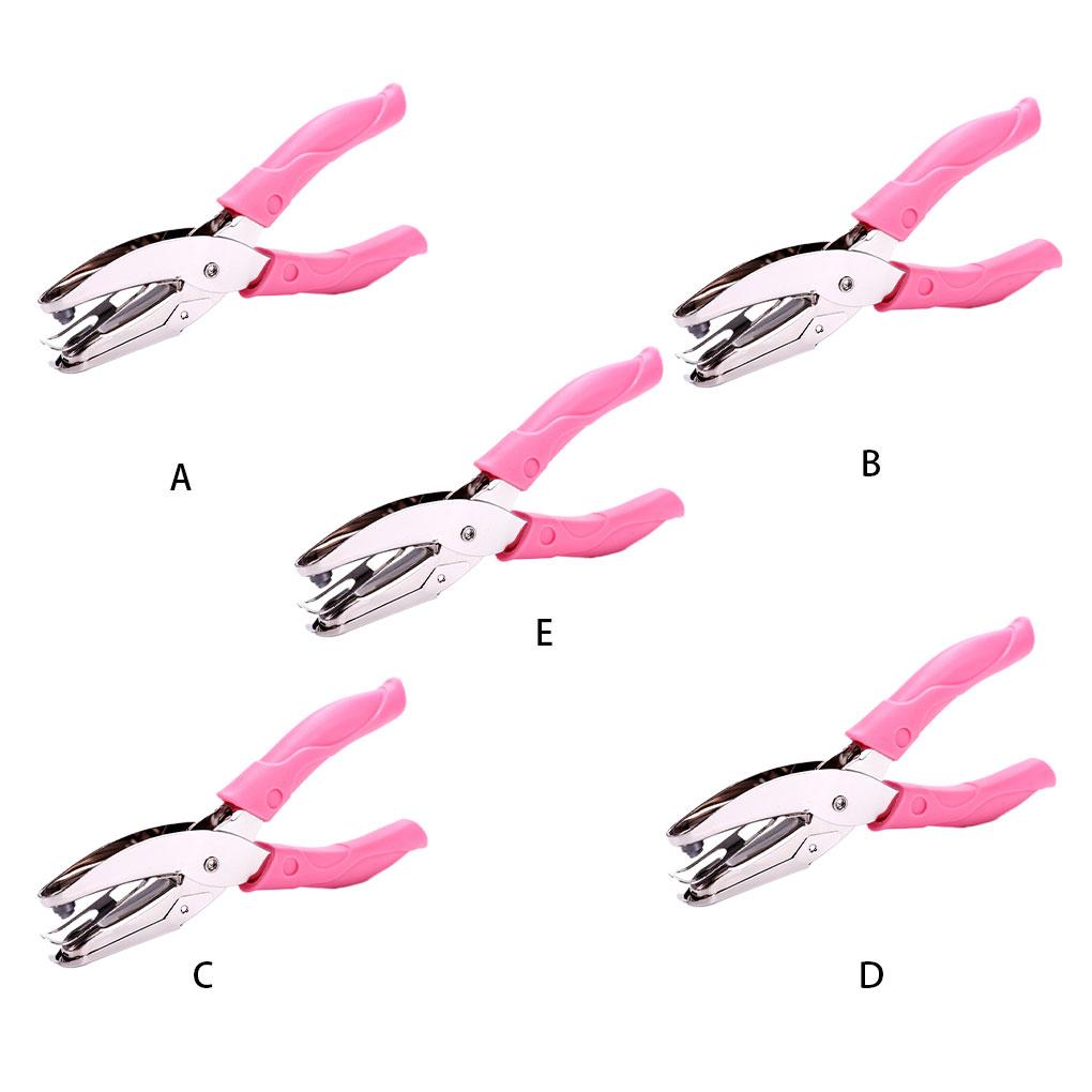 Manual Puncher Steel Heart Round Binding Supplies Crafts School Stationery Handheld Paper Punch Scrapbooking Loose-Leaf