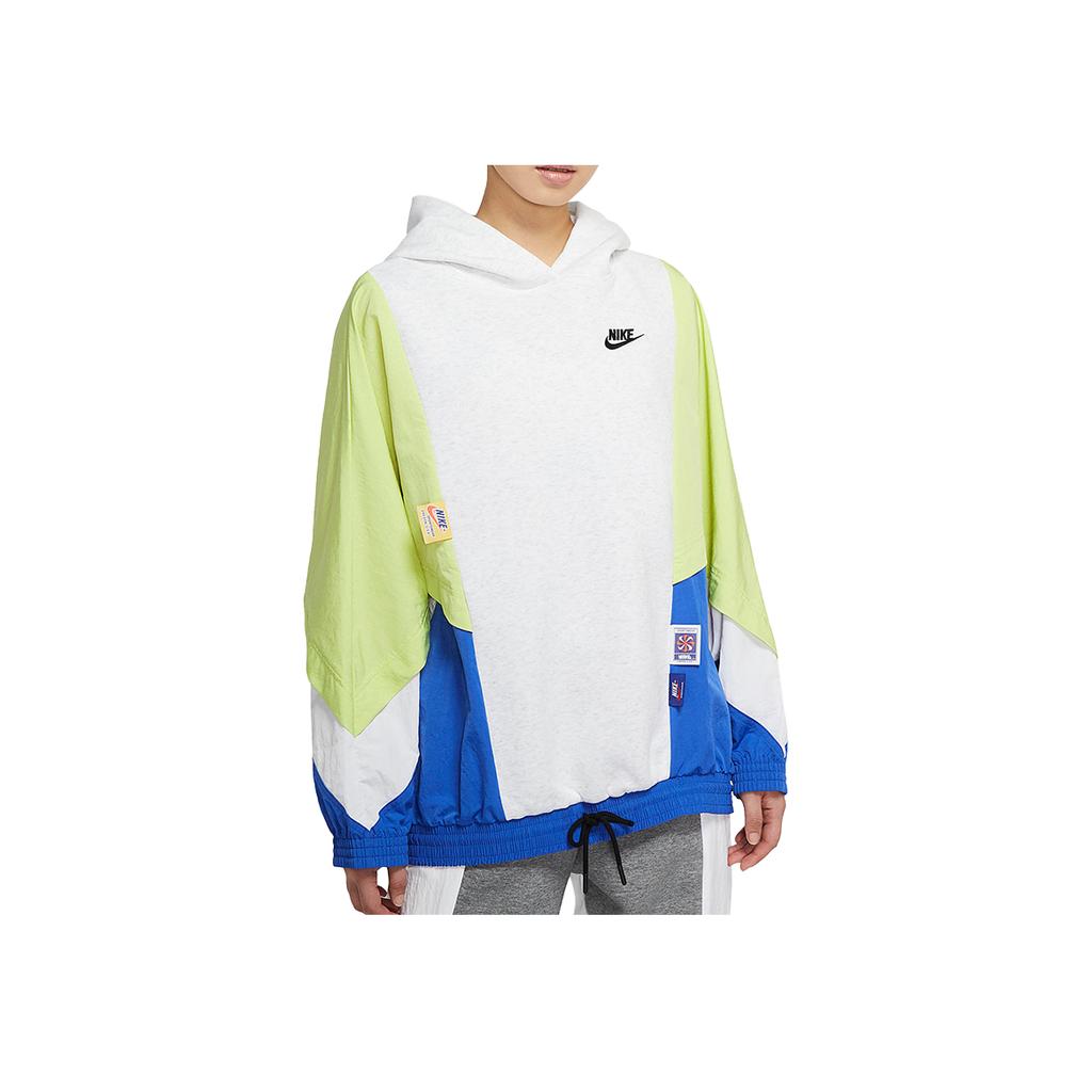 Nike Colorblock Lockerer Freizeit-Hoodie Damen-Hoodie Hellgrün DB3847-051