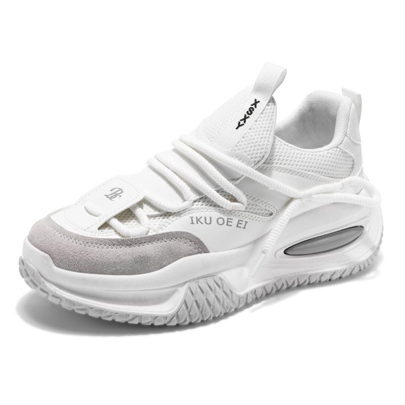 Men's Casual Plank Shoes New Large Size Fashion Sports Men's Shoes Increase Running Breathable Punk Sneakers Men's Loafers