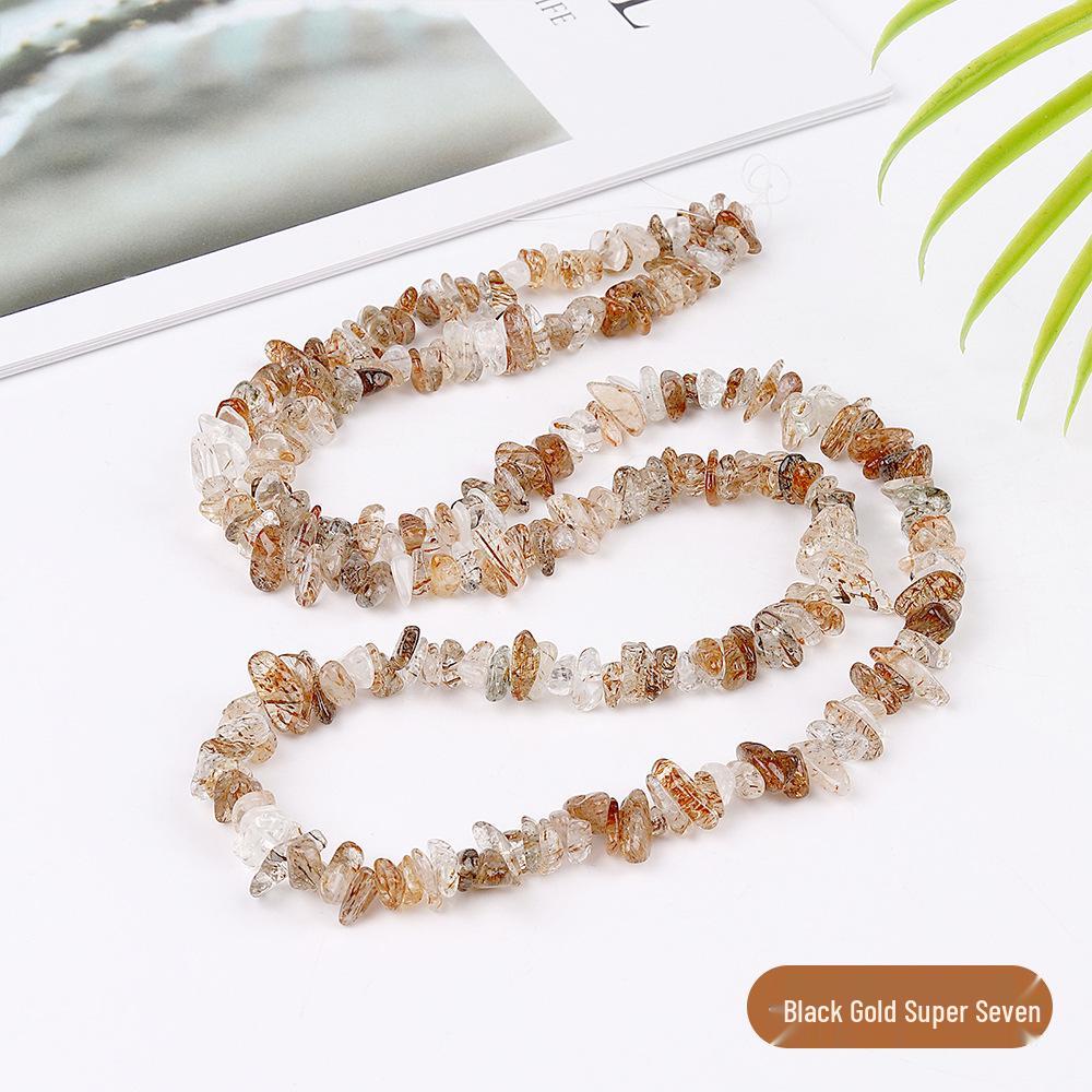 Custom Natural Crushed Stone Lapis Lazuli & Rose Quartz Irregular Loose Beads for DIY Bracelet Jewelry
