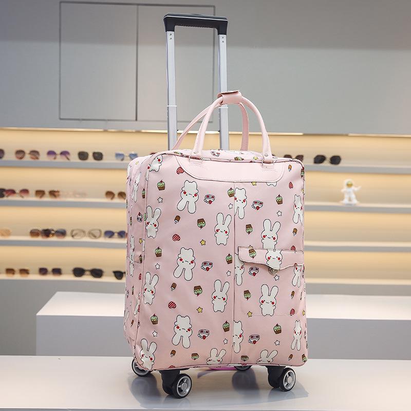 Large Capacity Korean-Style Trolley Backpack for Students, Ideal for Short Trips, Customizable with Logo Printing