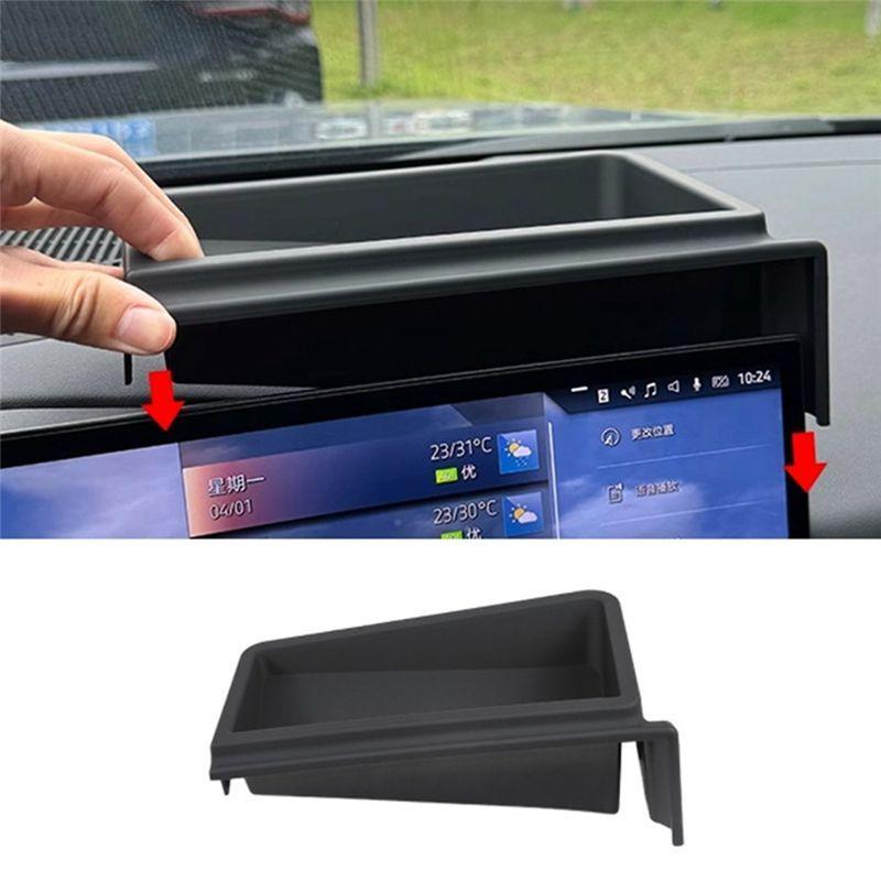 AA92-For BMW 5 Series G60 2024 Central Control Navigation Behind Screen Storage Box Dash Organizer Tray Accessories